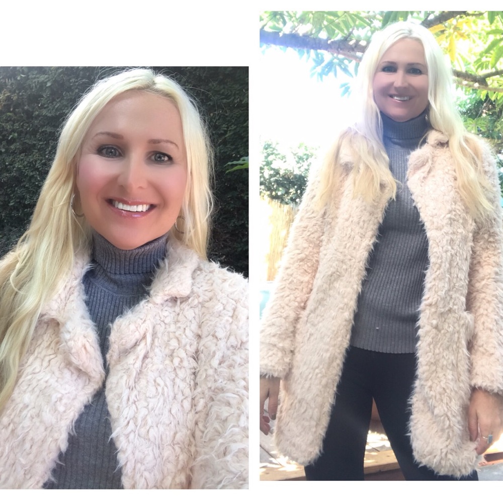 🤩Camelia Blush Sherpa Coat🌟